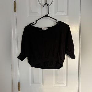Black crop top